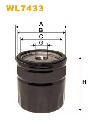 WIX FILTERS WL7433 Масляный фильтр