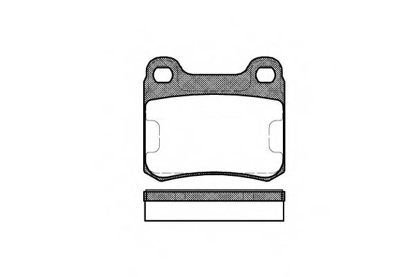 WOKING P0573.00 Комплект тормозных колодок,