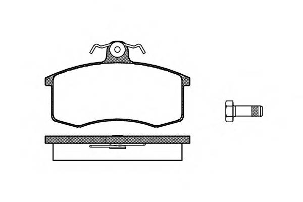 WOKING P3213.00 Комплект тормозных колодок,