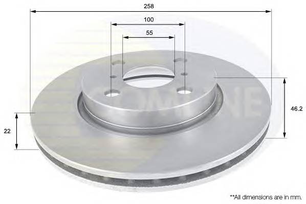 COMLINE ADC01133V Тормозной диск