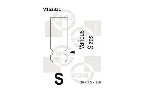 BGA V162331 Выпускной клапан