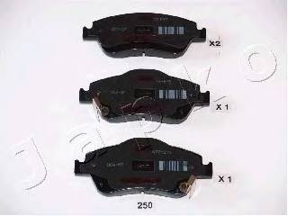 JAPKO 50250 Комплект гальмівних колодок,