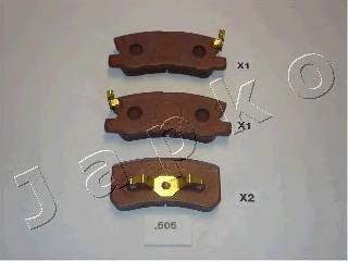 JAPKO 51505 Комплект гальмівних колодок,