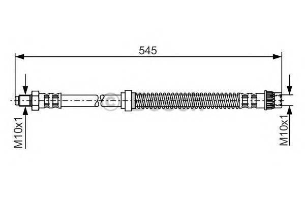 BOSCH 1 987 481 186 Гальмівний шланг