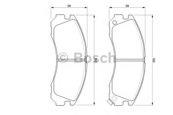 BOSCH 0 986 424 523 Комплект гальмівних колодок,