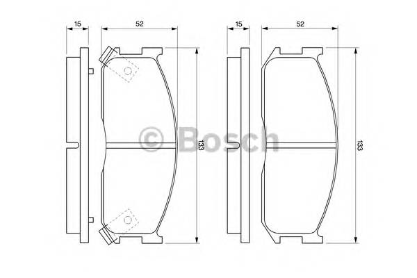 BOSCH 0 986 460 020 Комплект гальмівних колодок,