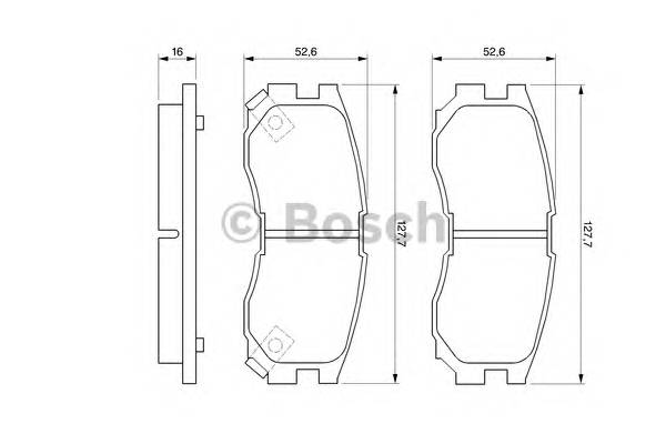 BOSCH 0 986 460 979 Комплект тормозных колодок,