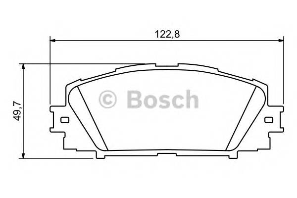 BOSCH 0 986 494 198 Комплект тормозных колодок,