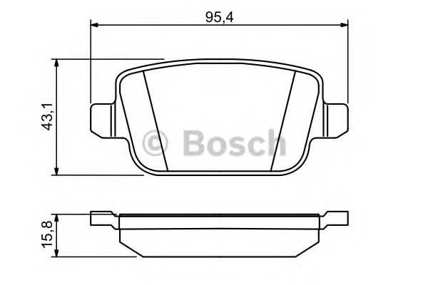 BOSCH 0 986 494 247 Комплект гальмівних колодок,