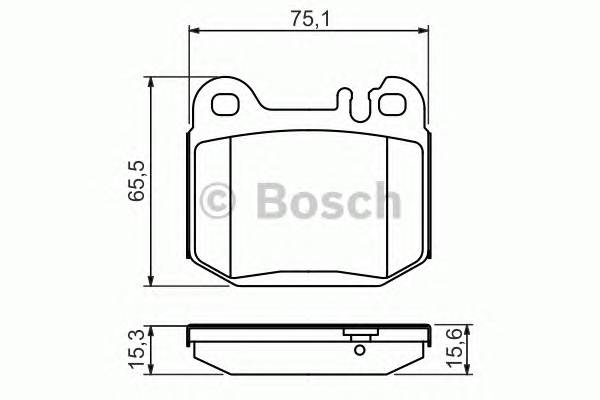 BOSCH 0 986 494 410 Комплект гальмівних колодок,