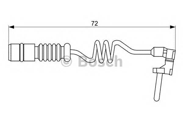 BOSCH 1 987 473 057 Сигнализатор, износ тормозных