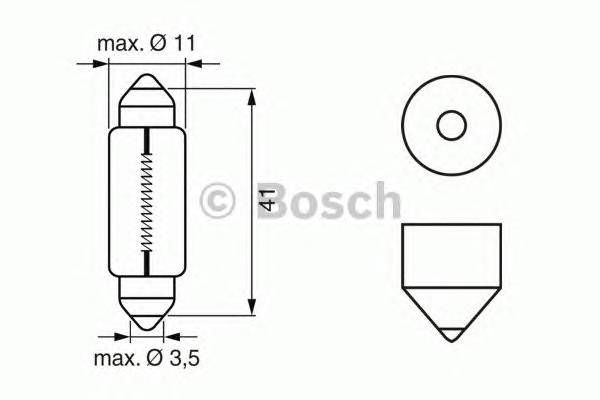 BOSCH 1 987 302 210 Лампа накаливания, фонарь