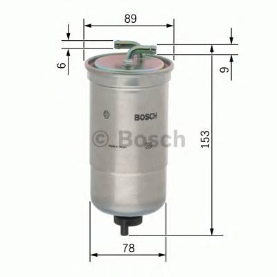 BOSCH 0 450 906 172 Паливний фільтр