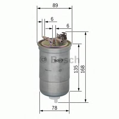 BOSCH 0 450 906 261 Паливний фільтр