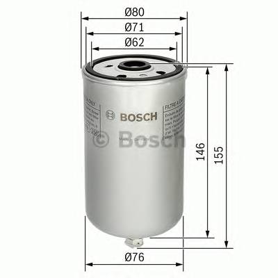 BOSCH 1 457 434 447 Топливный фильтр