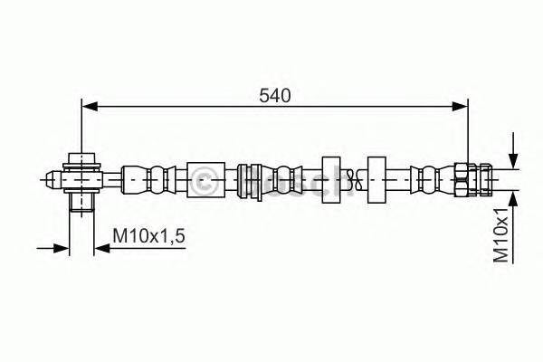 BOSCH 1 987 481 566 Тормозной шланг