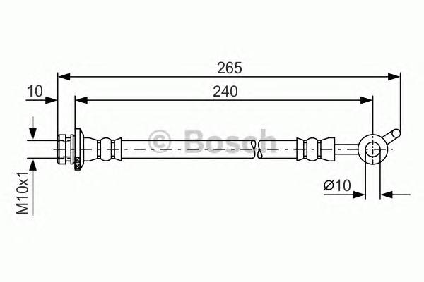 BOSCH 1 987 481 570 Гальмівний шланг