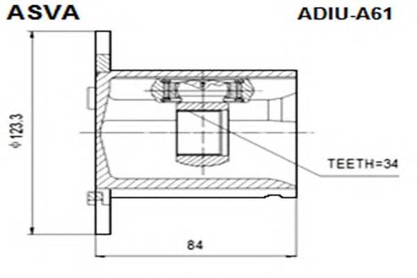 ASVA ADIUA61 ØÐÓÑ ÂÍÓÒÐÅÍÍÈÉ 34x123