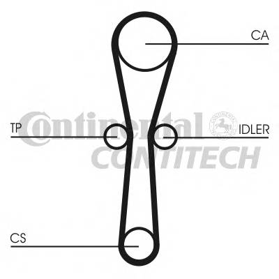 CONTITECH CT1041 Ремень ГРМ