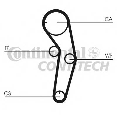 CONTITECH CT1053K1 Комплект ремня ГРМ