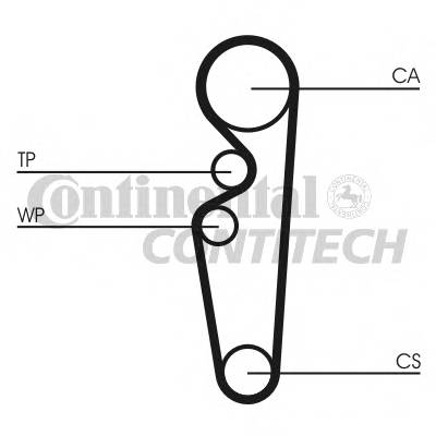 CONTITECH CT729 Ремінь ГРМ