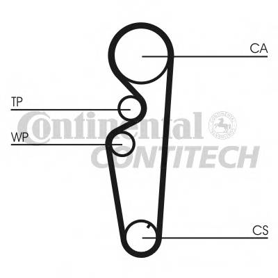 CONTITECH CT878 Ремінь ГРМ