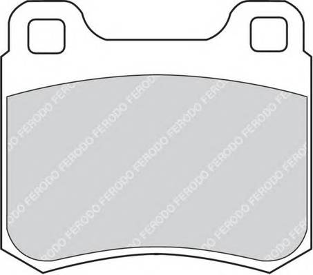 FERODO FDB979 Комплект тормозных колодок,