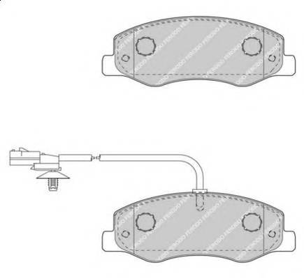 FERODO FVR4349 Комплект гальмівних колодок,