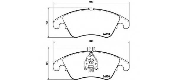 BREMBO P 50 069 Комплект гальмівних колодок,