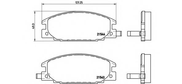 BREMBO P 59 015 Комплект тормозных колодок,