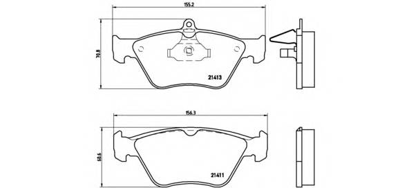 BREMBO P 59 019 Комплект тормозных колодок,