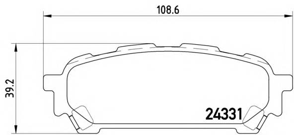 BREMBO P 78 014 Комплект гальмівних колодок,