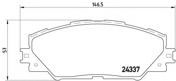 BREMBO P 83 071 Комплект тормозных колодок,