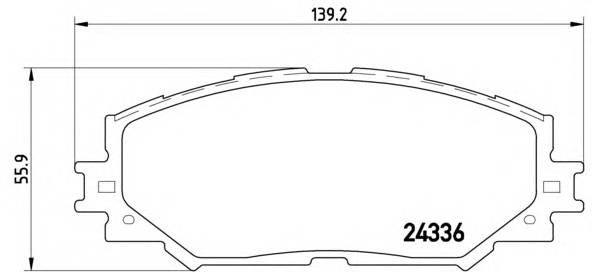 BREMBO P 83 082 Комплект тормозных колодок,