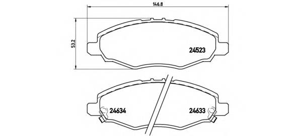 BREMBO P 83 094 Комплект тормозных колодок,