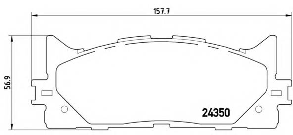 BREMBO P 83 117 Комплект гальмівних колодок,