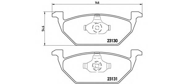 BREMBO P 85 041 Комплект тормозных колодок,