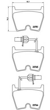 BREMBO P 85 078 Комплект гальмівних колодок,