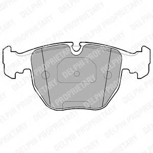 DELPHI LP1003 Комплект гальмівних колодок,