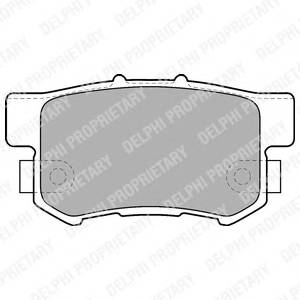 DELPHI LP1507 Комплект тормозных колодок,