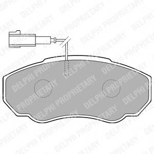 DELPHI LP1750 Комплект тормозных колодок,