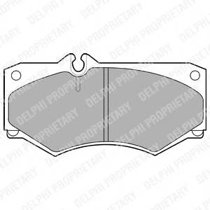 DELPHI LP468 Комплект гальмівних колодок,