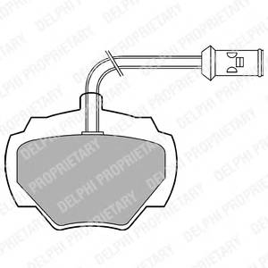 DELPHI LP475 Комплект тормозных колодок,