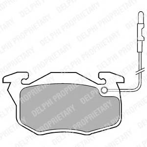 DELPHI LP696 Комплект тормозных колодок,