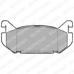DELPHI LP802 Комплект гальмівних колодок,