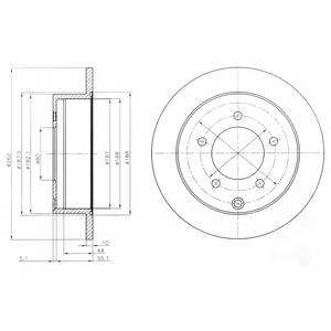 DELPHI BG4198 Гальмівний диск