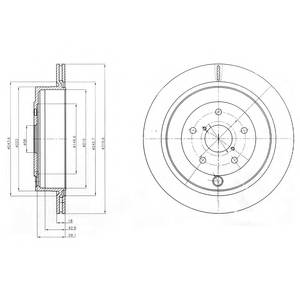 DELPHI BG4267 Тормозной диск