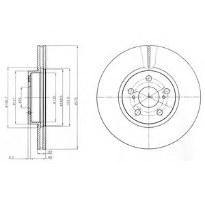 DELPHI BG4277 Тормозной диск