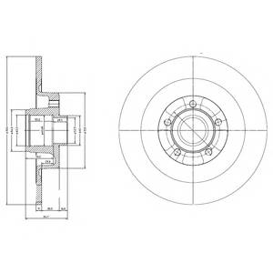 DELPHI BG9024RS Тормозной диск