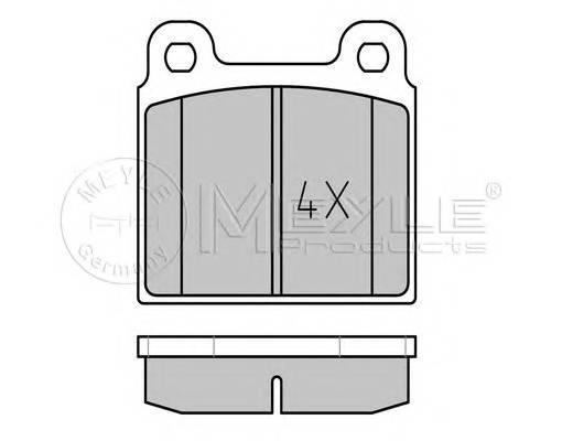 MEYLE 025 200 1118 Комплект тормозных колодок,